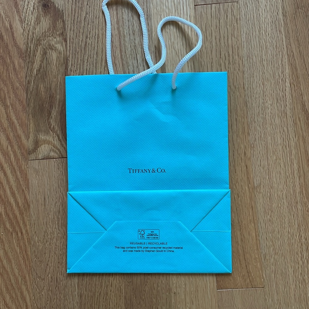 Tiffany & Co. Signature Blue Shopping Bag - Picture 2 of 3